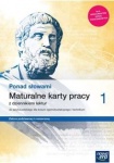 NOWA!!! Ponad słowami 1 Maturalne karty pracy lic/tech zakres podstawowy i rozszerzony, wyd. Nowa Era REF