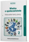 NOWA!!! Wiedza o społeczeństwie 2 Maturalne karty pracy lic/tech zakres rozszerzony, wyd. Operon REF